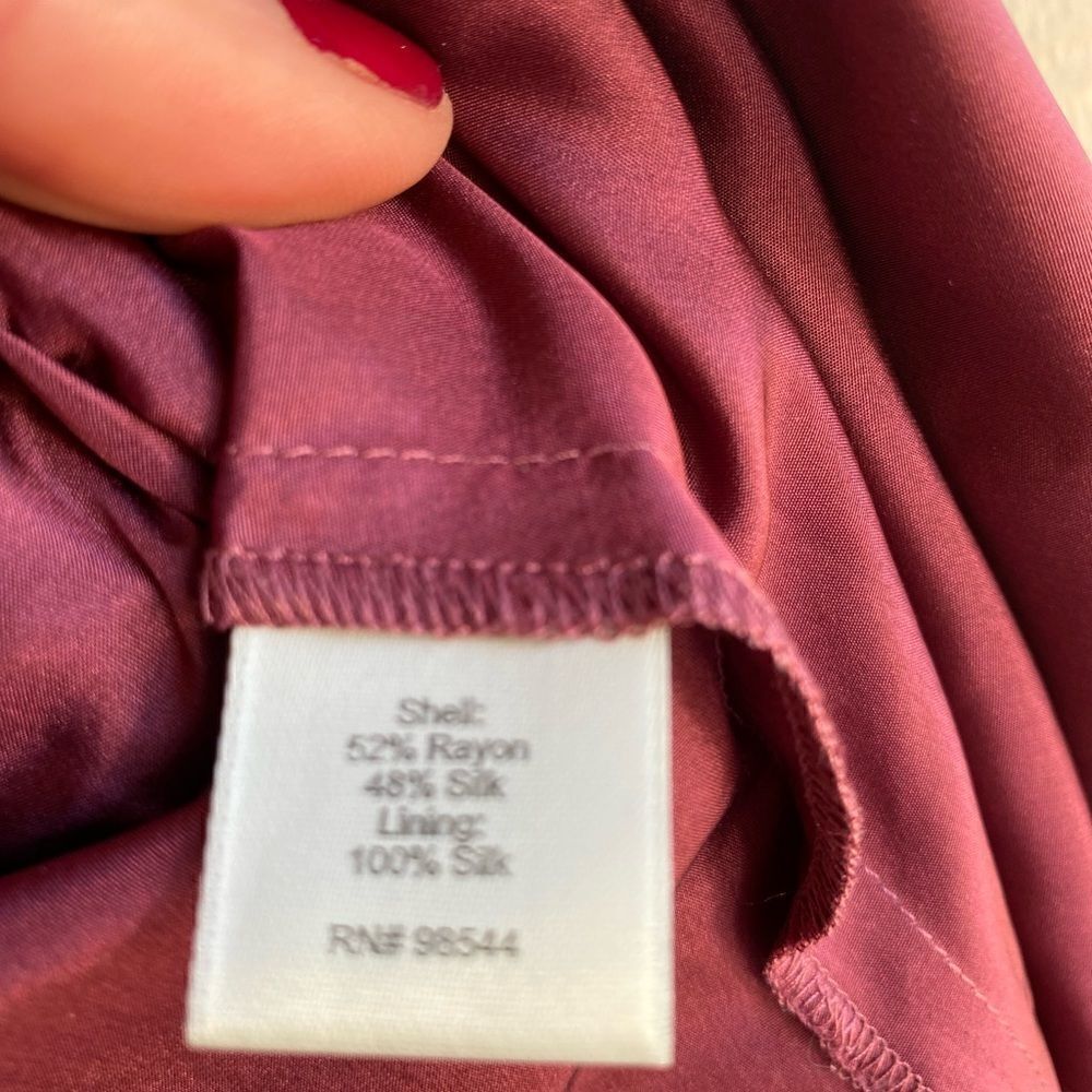 NWOT Beth Bowley for Anthropologie Velvet Burnout Print Silk Tank Dress Size: 6 - Picture 7 of 8